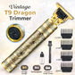 Vintage T9 Professional Trimmer – Close-Cutting T-Blade Hair Clipper for Men - Metal Body